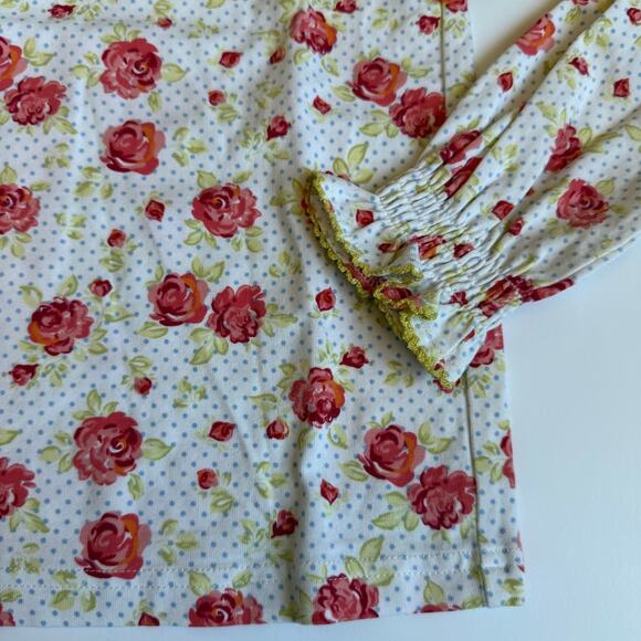 Matilda Jane Georgia It's A Wonderful Parade Floral Ruffle Top 6 - Picture 3 of 9